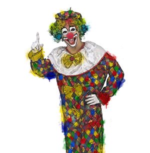 Book clown sketch resized